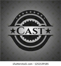 Cast realistic dark emblem