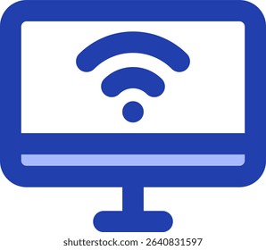 cast screen icon blue style design