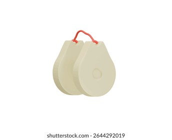 Castanet icon 3d illustration render
