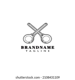 castanet logo cartoon design icon template black modern isolated vector cute