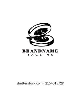 castanet logo cartoon design icon template black modern simple vector illustration