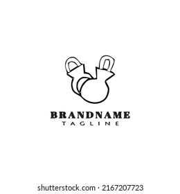 castanet logo cartoon design icon template black modern isolated vector