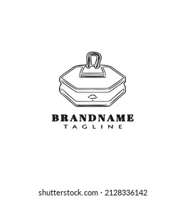 castanet logo cute design icon template black modern isolated vector illustration