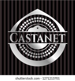 Castanet silver shiny badge