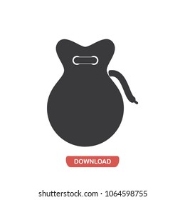 Castanets flamenco vector icon 