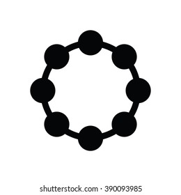 Castanets icon on the white background