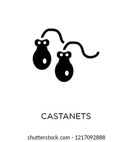 Castanets icon. Castanets symbol design from Music collection. Simple element vector illustration on white background.