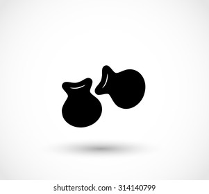 Castanets icon vector