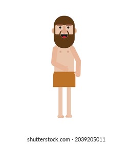 castaway avatar on white background