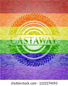 Castaway lgbt colors emblem 