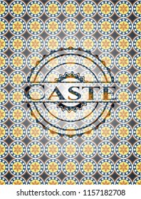 Caste arabesque emblem. arabic decoration.