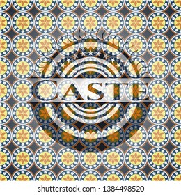 Caste arabic emblem. Arabesque decoration.