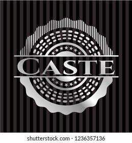 Caste silver badge or emblem