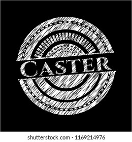 Caster chalkboard emblem