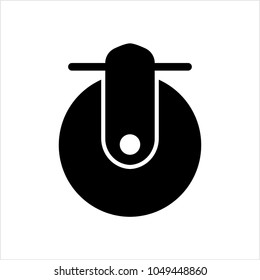 Caster Wheel Icon Vector Art Illustration