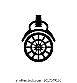 Caster Wheel Icon Vector Art Illustration