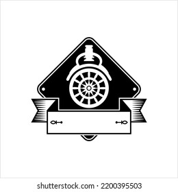 Caster Wheel Icon Vector Art Illustration
