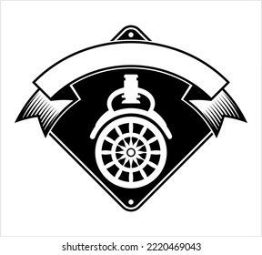 Caster Wheel Icon Vector Art Illustration