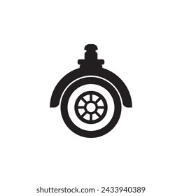 Caster Wheel Icon Vector Art Illustration