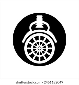 Caster Wheel Icon Vector Art Illustration