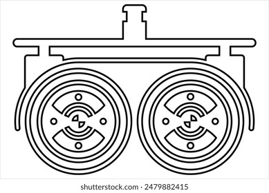 Caster Wheel Icon Vector Art Illustration