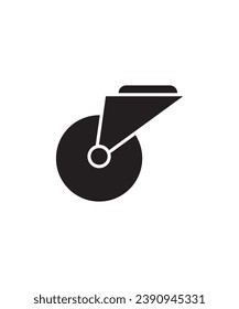 caster wheel icon, vector best flat icon.