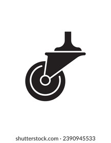 caster wheel icon, vector best flat icon.