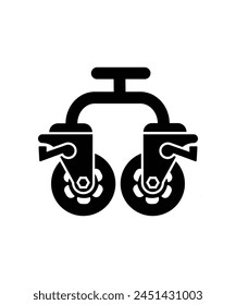 caster wheel icon, vector best flat icon.