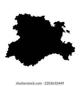 Castile and Leon map, Spain region. Vector illustration.