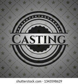 Casting black emblem. Vintage.