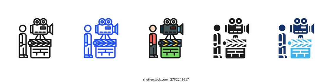 Casting Call Icon Collection With Multiple Styles