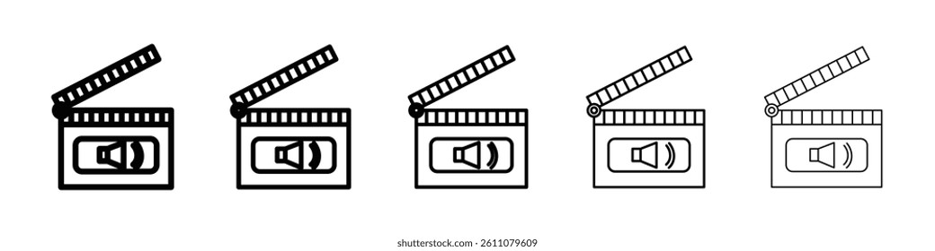 Casting call icon Symbol mark in Outline style