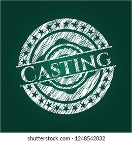 Casting chalkboard emblem