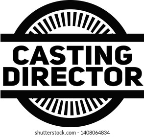 CASTING DIRECTOR stamp on white