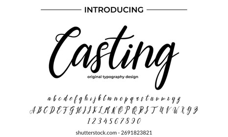 Casting - Elegant Script Font for Smooth Handwritten Design and Creative Typography