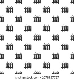 Cast-iron battery pattern vector seamless repeating for any web design