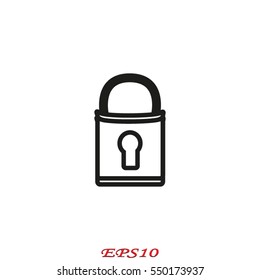 Castle ban, icon, vector illustration eps10