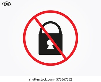 Castle ban, icon, vector illustration eps10