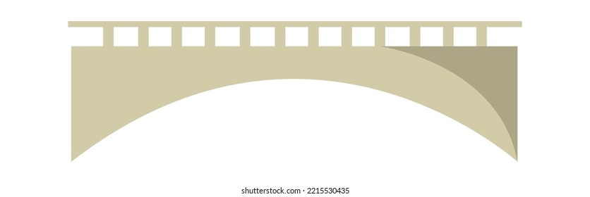 Elemento puente del castillo. Ilustración del vector