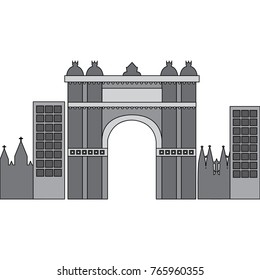 castle building in city icon image