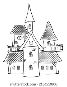 7,446 Castle coloring pages Images, Stock Photos & Vectors | Shutterstock