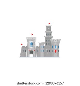 castle cartoon icon