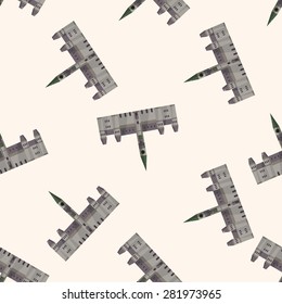castle , cartoon seamless pattern background