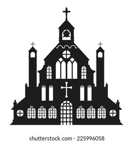 Castle Church Vector Stock Vector (Royalty Free) 225996058 | Shutterstock