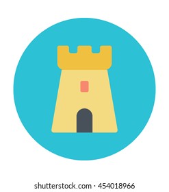 Castle Colored Vector Icon