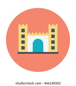 Castle Colored Vector Illustration
