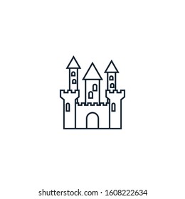 castle creative icon. From Gaming icons collection. Isolated castle sign on white background