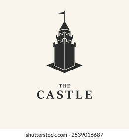 castelo design arte logotipo vetor ilustração