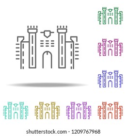 castle dusk icon. Elements of Summer holiday & Travel in multi color style icons. Simple icon for websites, web design, mobile app, info graphics