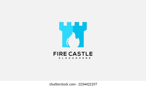 Castle Fire Logo design for your business